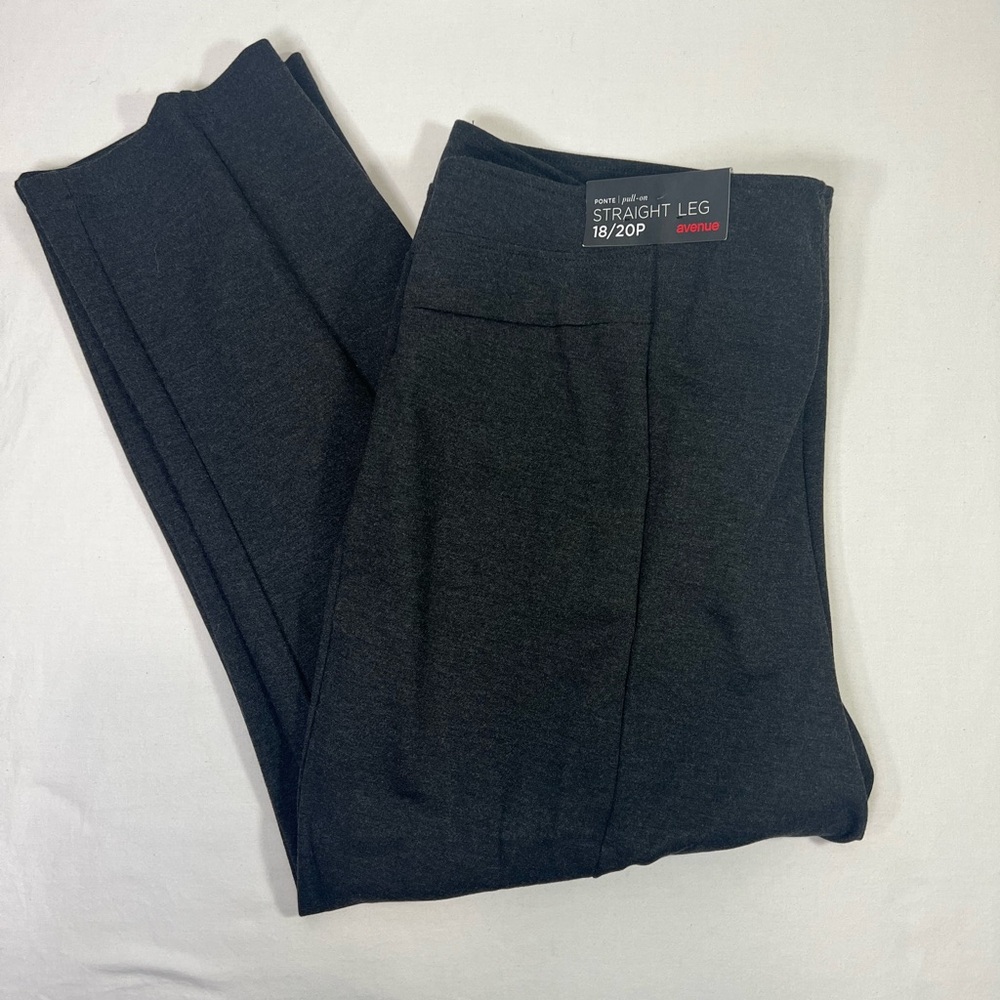 NWT Avenue Ponte Legging Original Fit Stretch Pants Gray Size Petite 18/20 - Picture 8 of 10